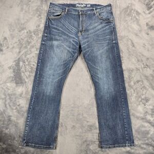Wrangler Retro Slim Boot Jeans Mens 40x32 Blue Western Cowboy Rodeo Denim